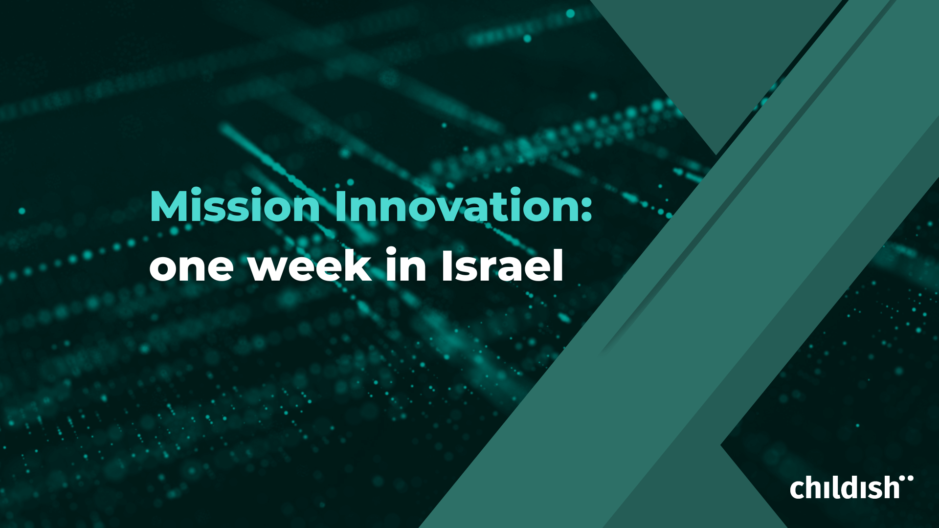 Mission Innovation: one week in Israel