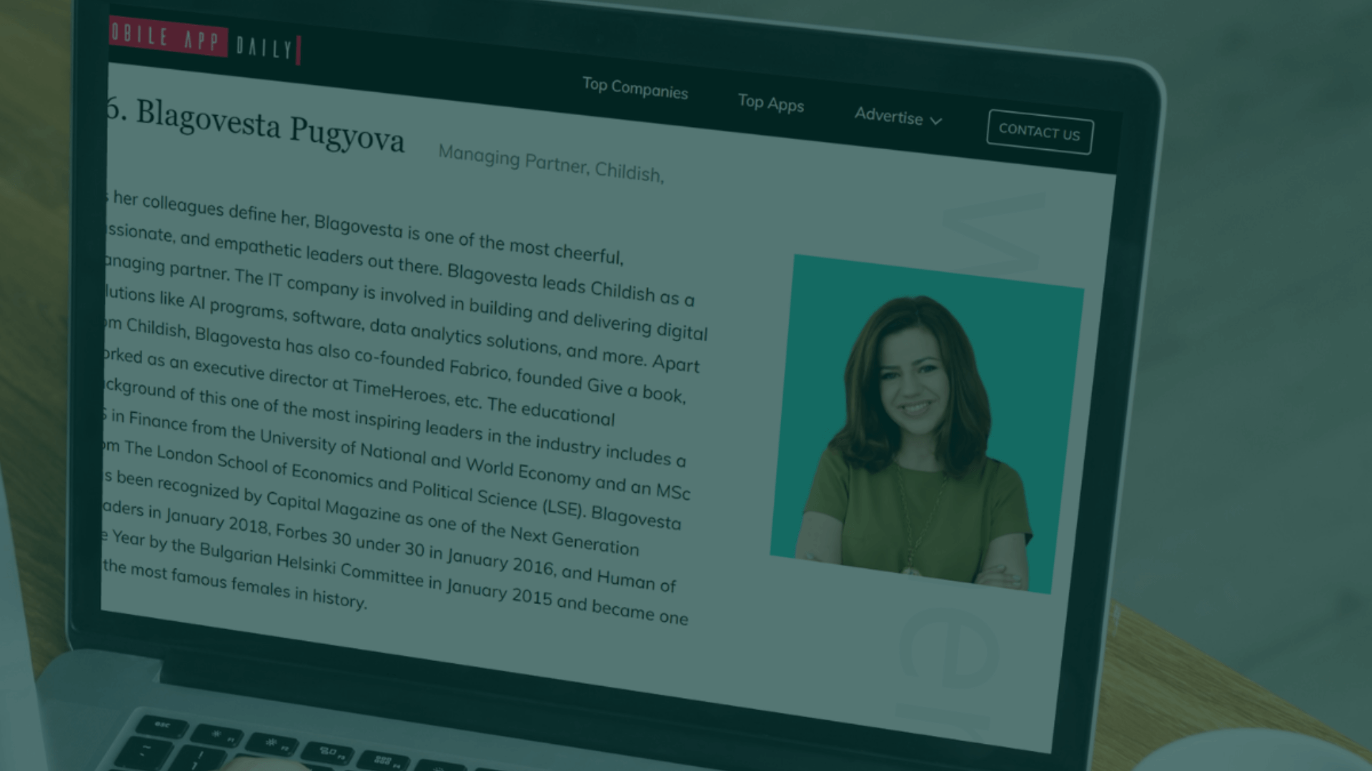 Our CEO is part of Mobile App Daily's Women in Tech Who Are Transforming the Global IT Landscape